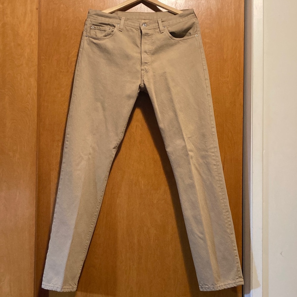 Levi's Beige 501 Jeans